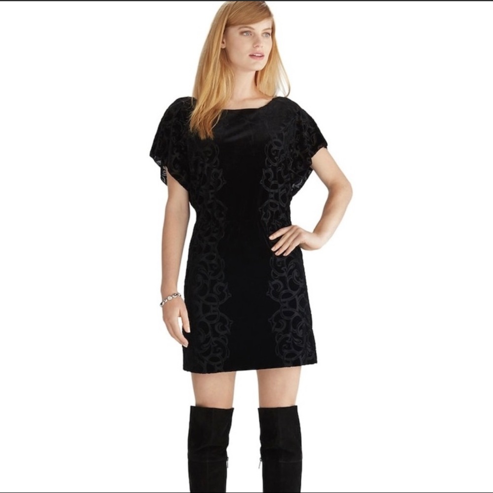 White House black market NWT velvet dress small
